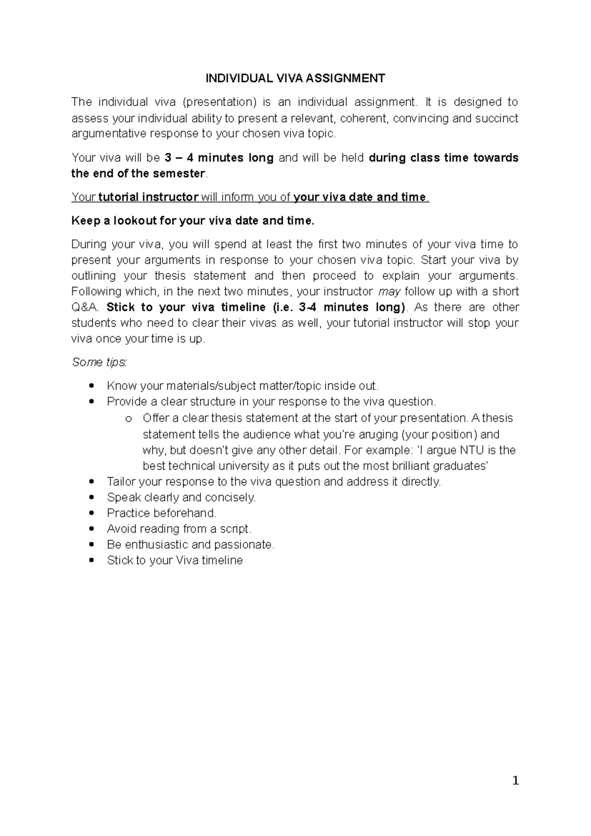 Individual Viva Assignment Template Complete Final Reformatted ...