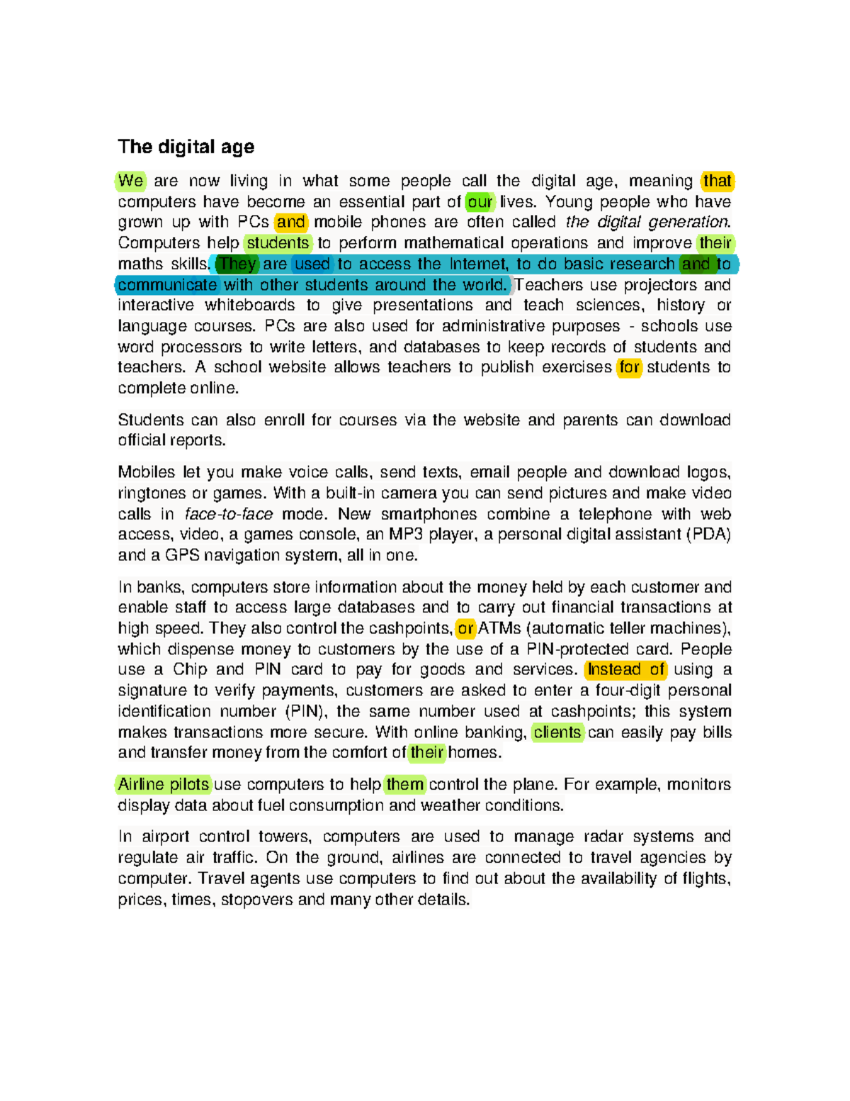 Impact of the Digital Age on Daily Life and Education - Studocu