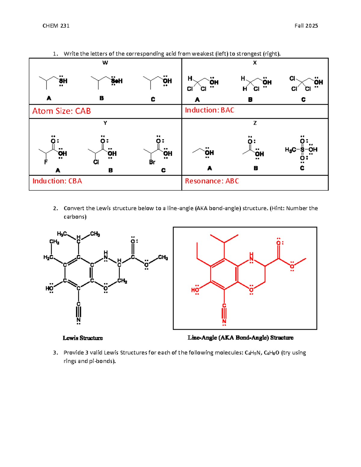 CHEM 231 Fall 2025 Success Hour: Chapter 2 & 3 Key Concepts - Studocu