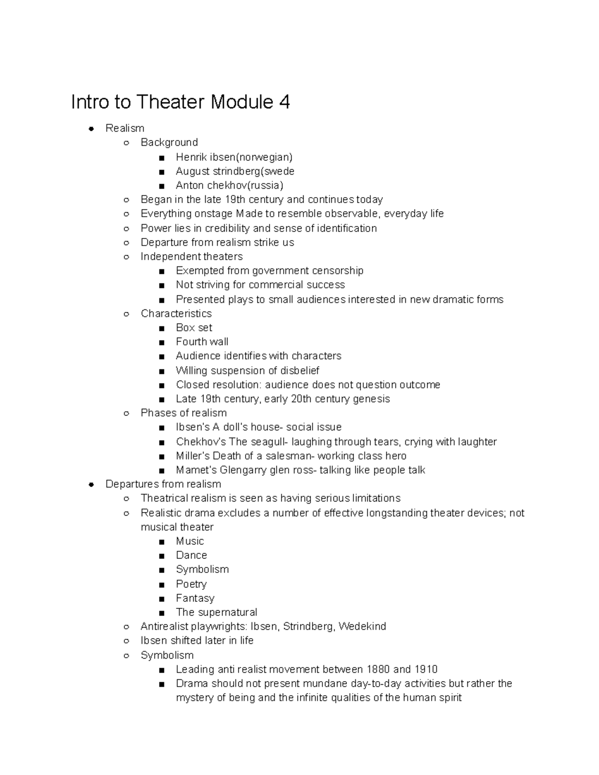 Theater Modules Summary: Key Concepts in Acting, Directing & Design ...