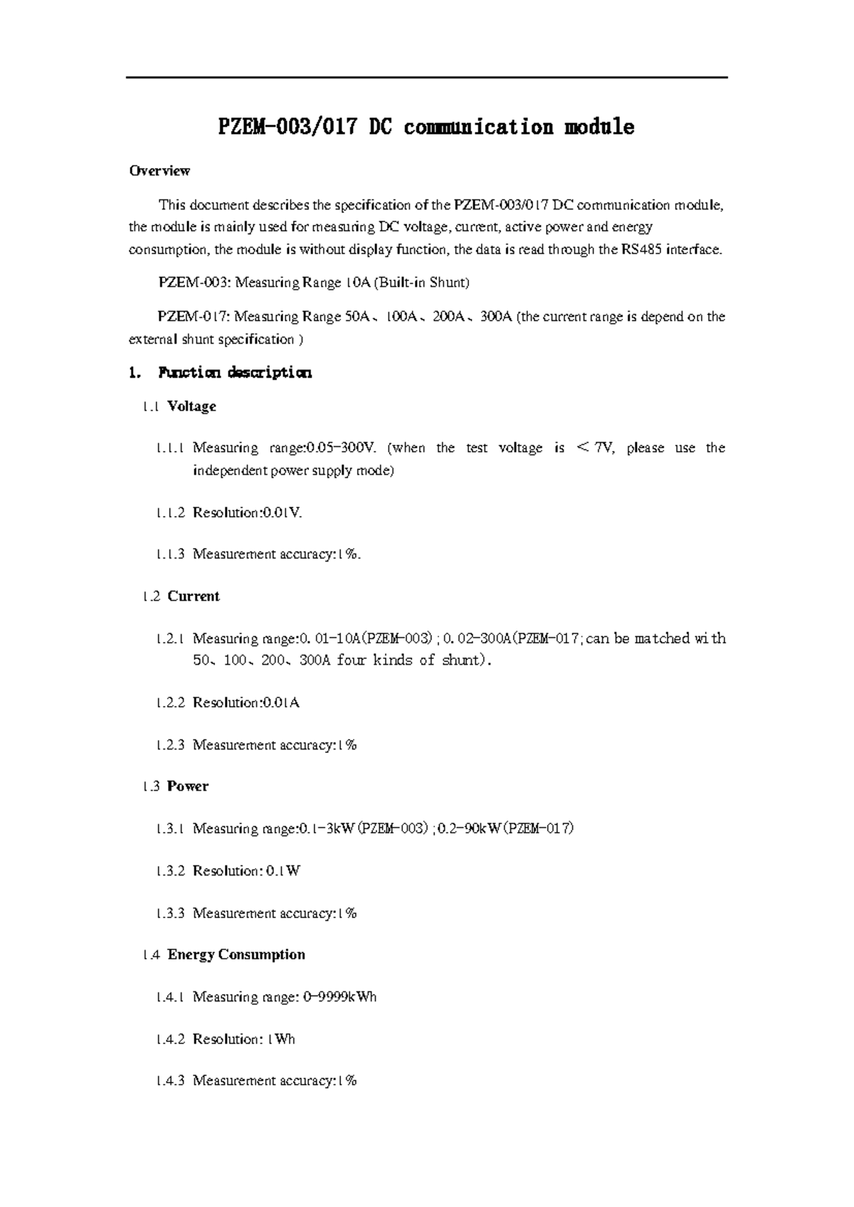 DC Communication Module Overview (MEDC300V) User Manual - Studocu