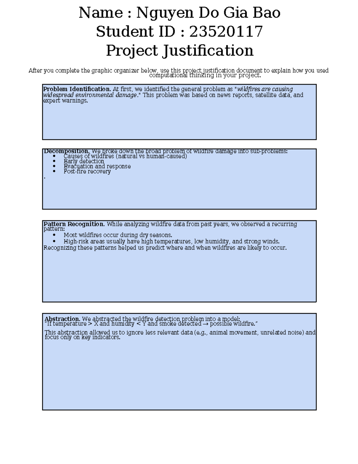 Final Project Justification: Computational Thinking in Wildfire ...