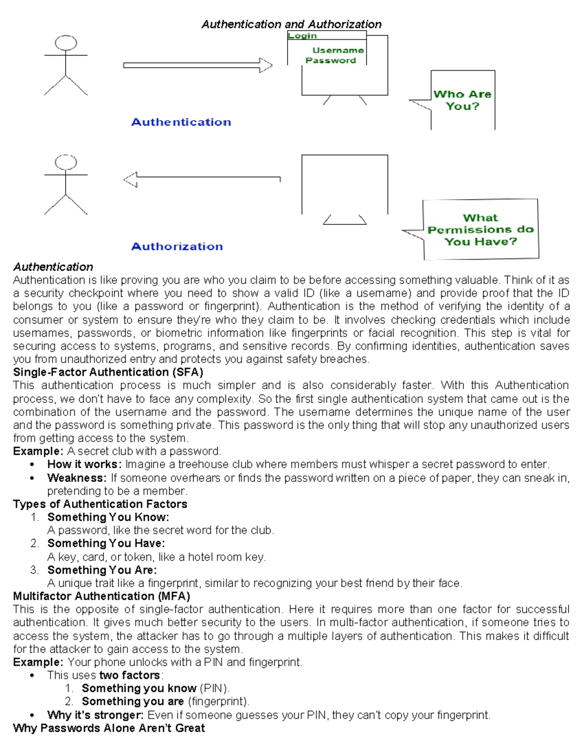 Authentication and Authorization u2c1 - Authentication and ...