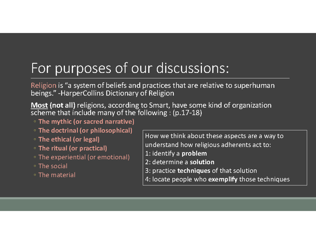 Understanding Religion: Intersectionality & Social Constructs in REL ...