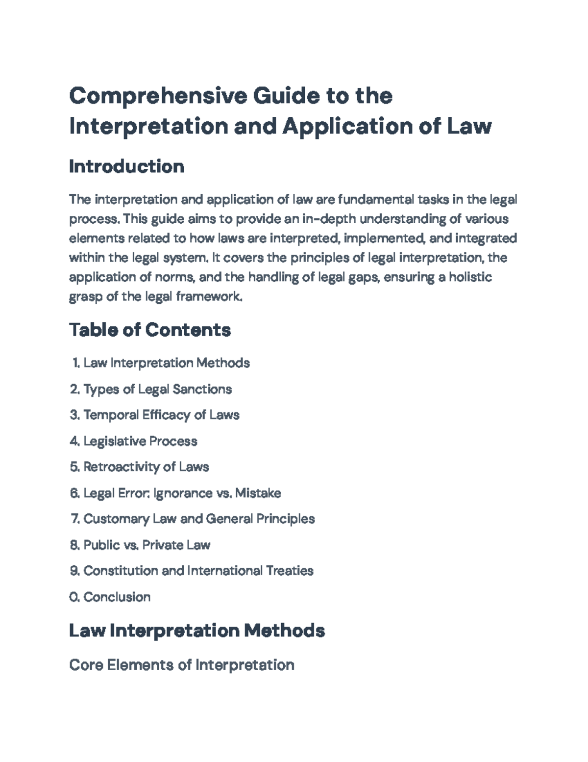 Comprehensive Guide to the Interpretation and Application of Law (CC ...