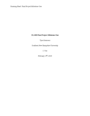 HCM 700 Capstone: Milestone Two Proposal on Patient Safety Needs - Studocu