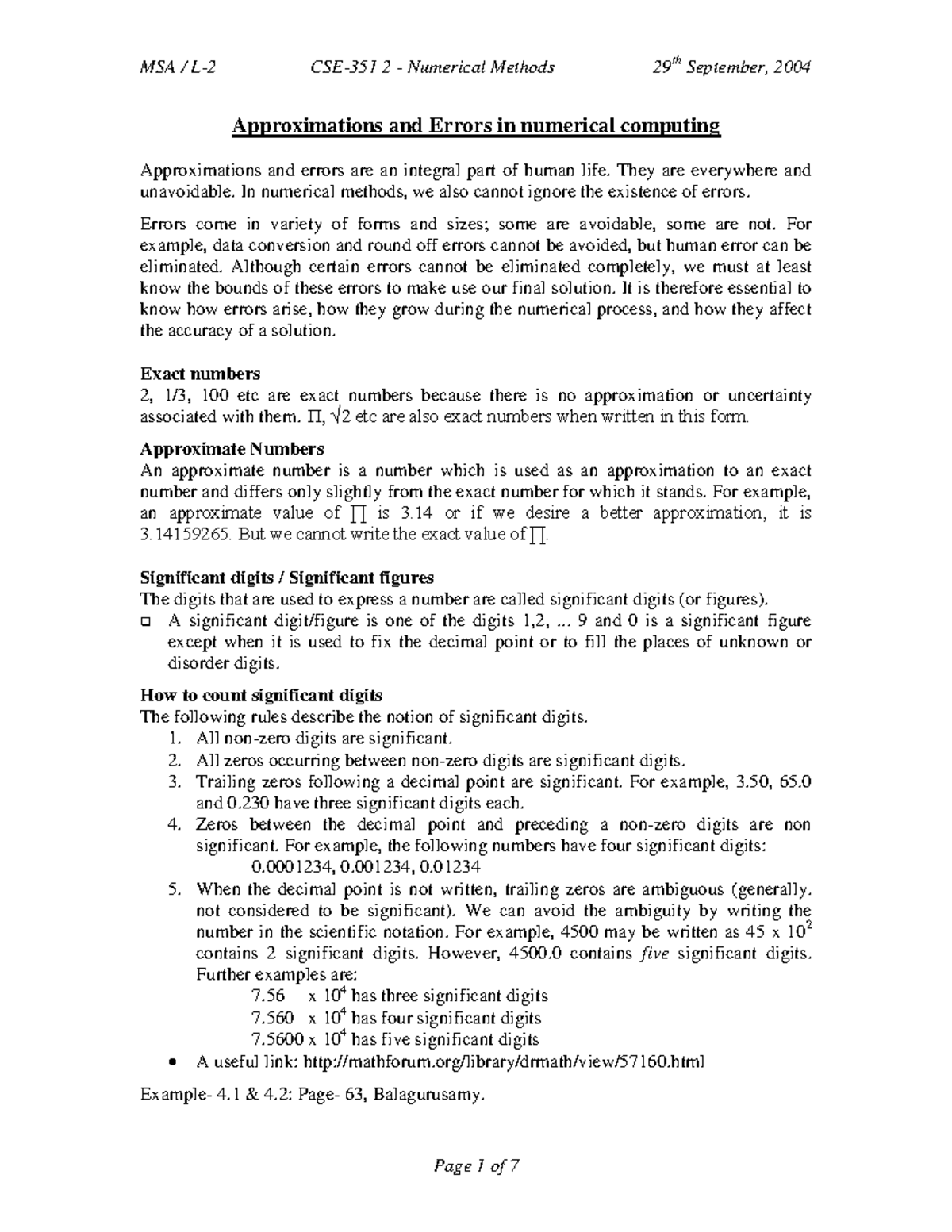 Numerical Computing Errors: Understanding Approximation and Accuracy ...