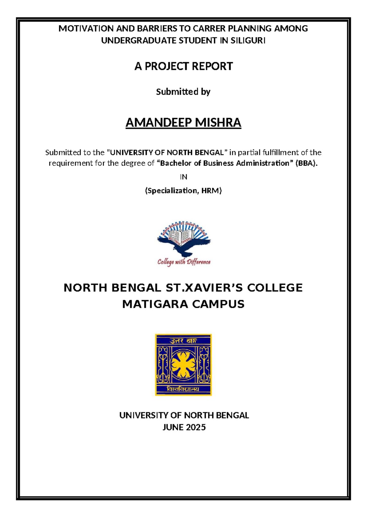 Motivation and Barriers to Career Planning Among BBA Students in ...