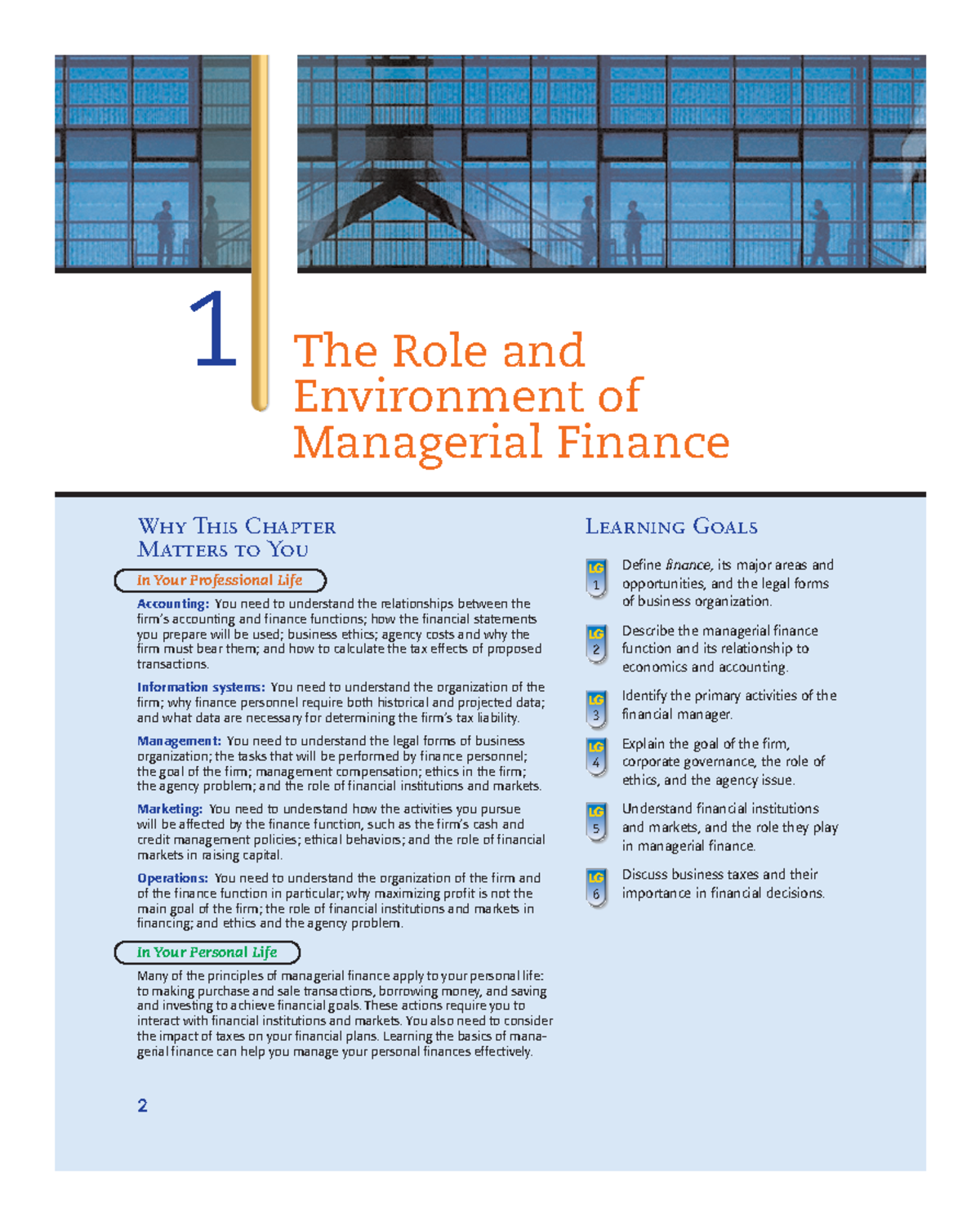 Chapter 1 - Exploring Managerial Finance: Roles and Environment ...