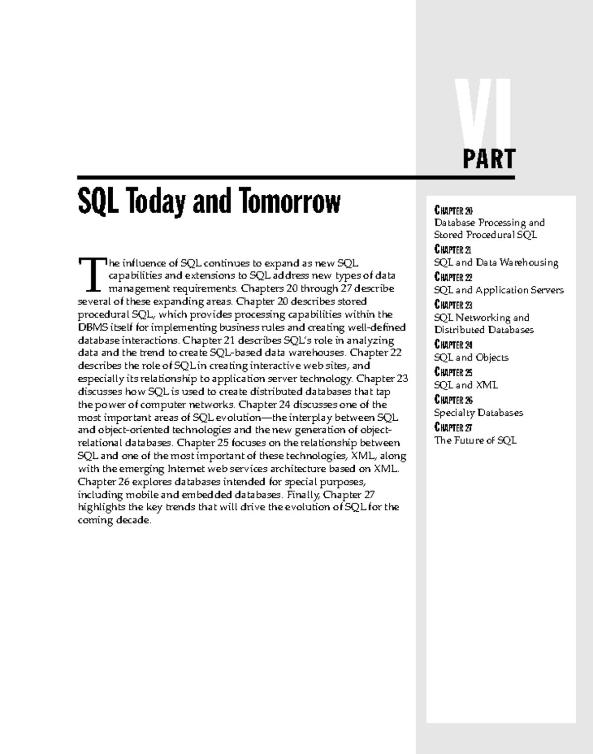 SQL (17) - SQL - VI SQL Today and Tomorrow T he฀influence฀of฀SQL ...