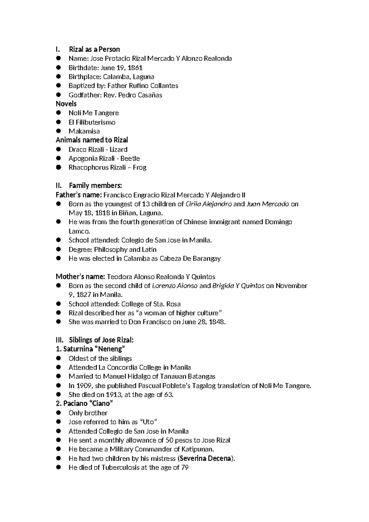 Life and Works of Rizal: A Comprehensive Study of His Legacy - Studocu