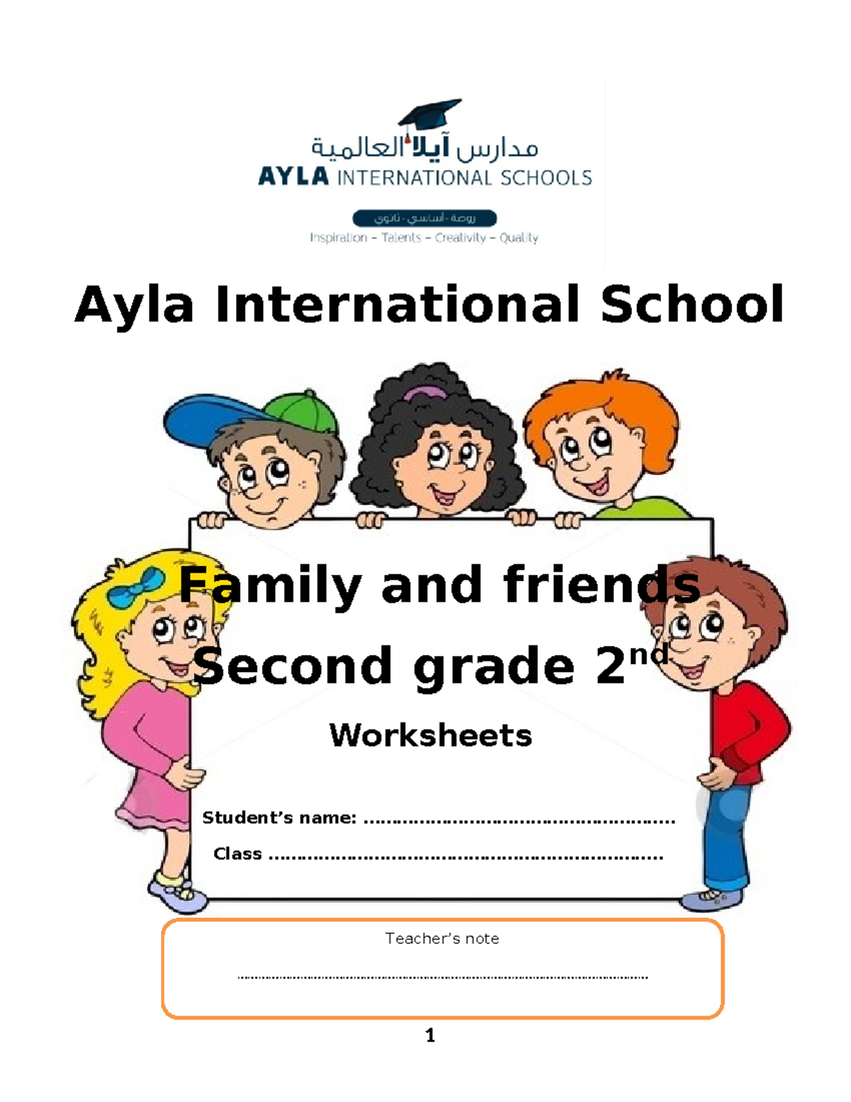 2nd Grade Family and Friends: Class Notes & Worksheets - Studocu