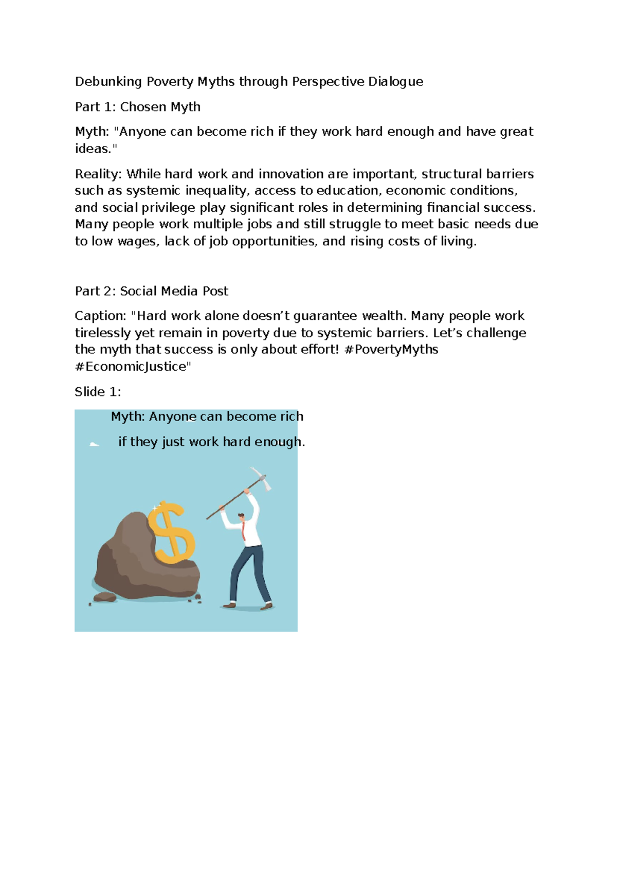 Poverty 2: Debunking Myths on Wealth & Hard Work - Part 1 Insights ...