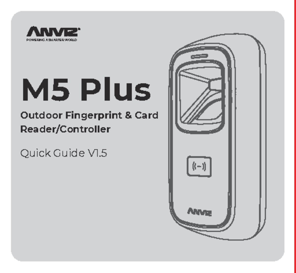 M5 Plus RFID Fingerprint & Card Reader Quick Installation Guide V1 ...