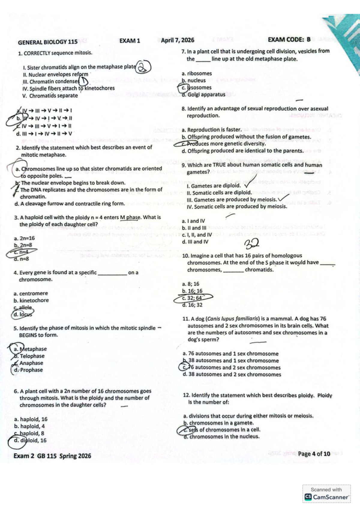 GENERAL BIOLOGY 115 EXAM 1 REVIEW NOTES - Studocu