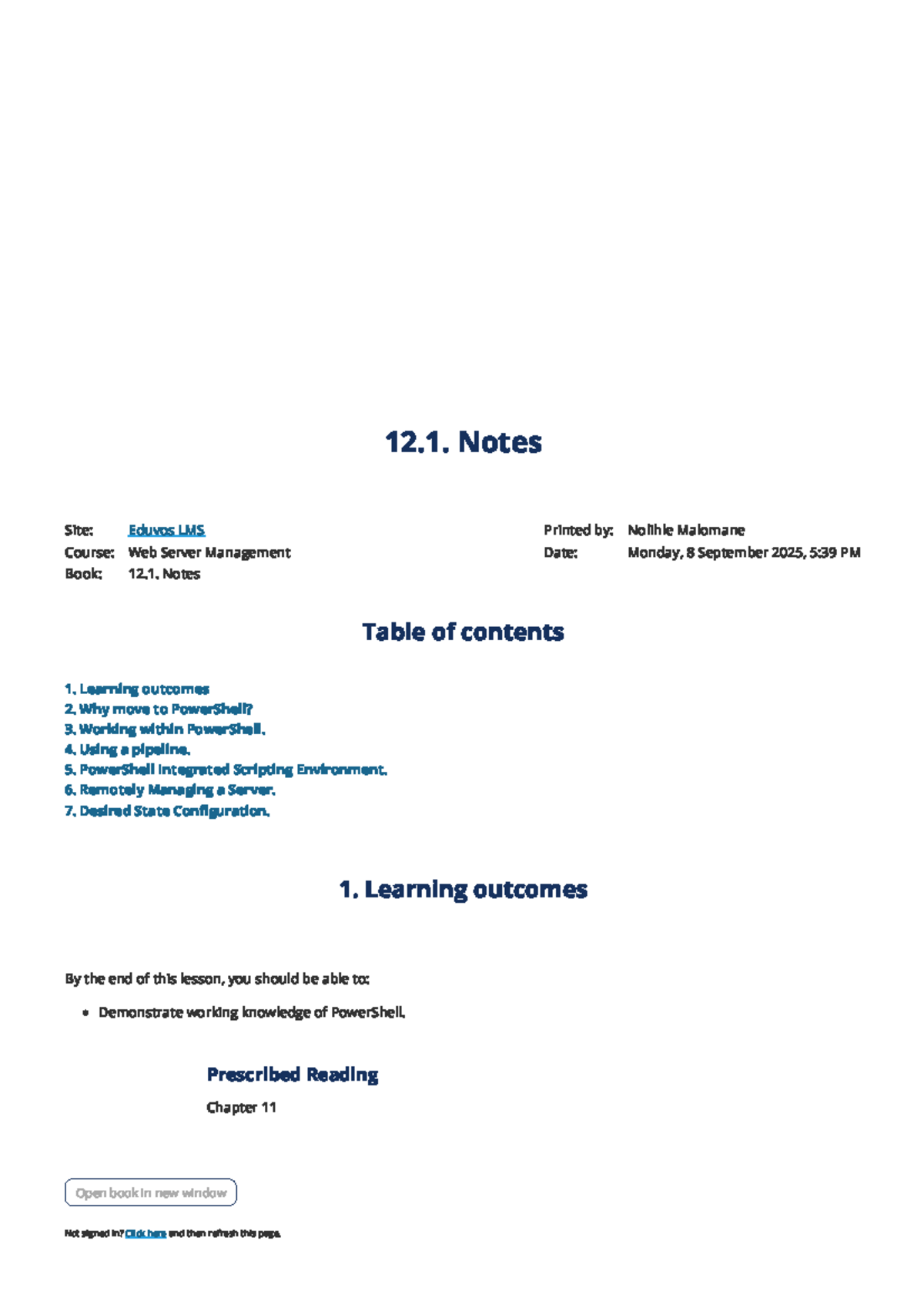 Web Server Management (WSM) Notes: PowerShell Scripting & Remote ...