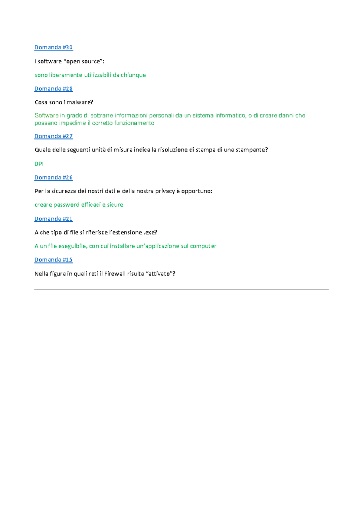 Modulo 1 - Domande e Risposte su Windows 11 e Sicurezza Informatica ...