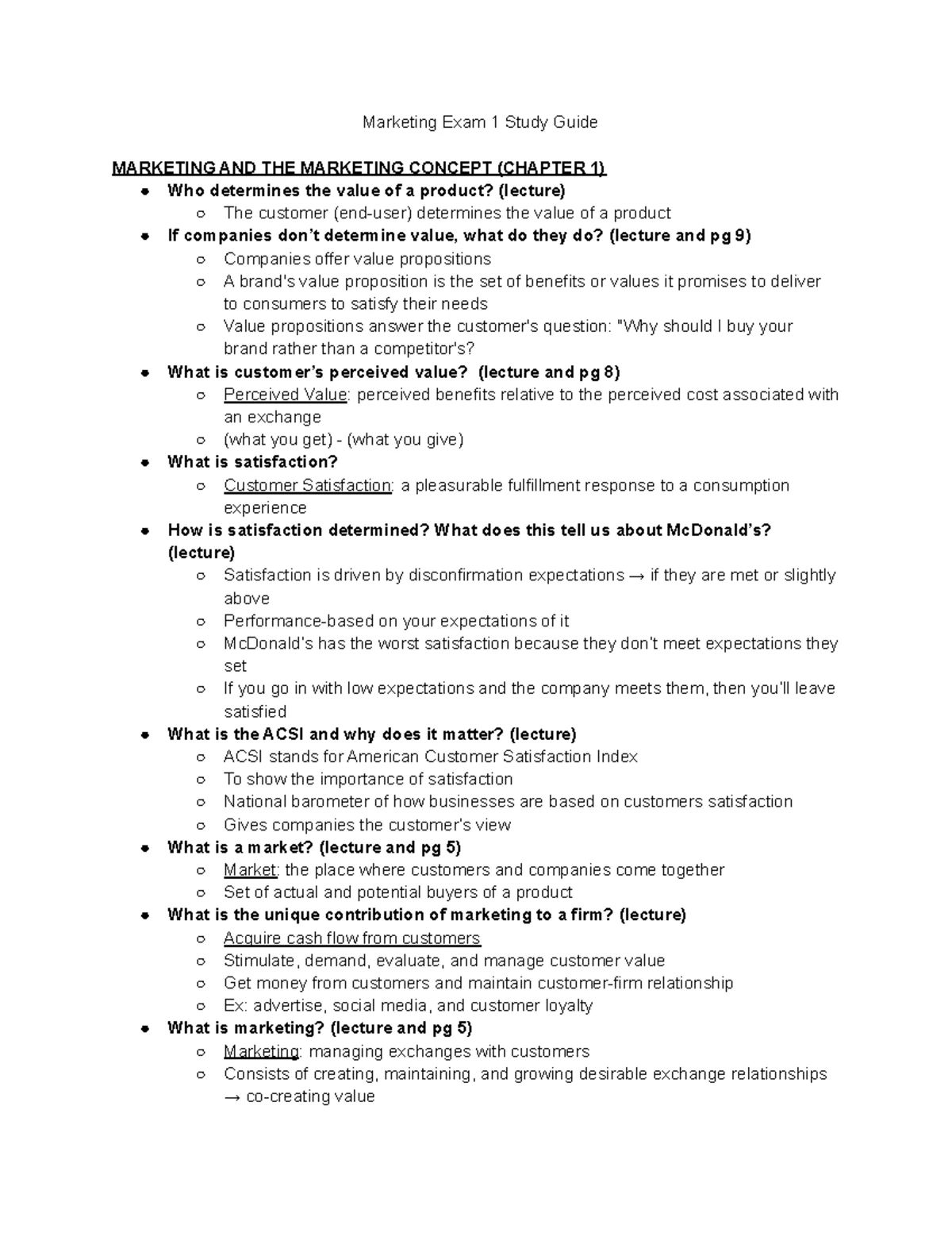 Principles of Marketing (MKT 101) - Exam 4 Chapter 12 Notes - Studocu
