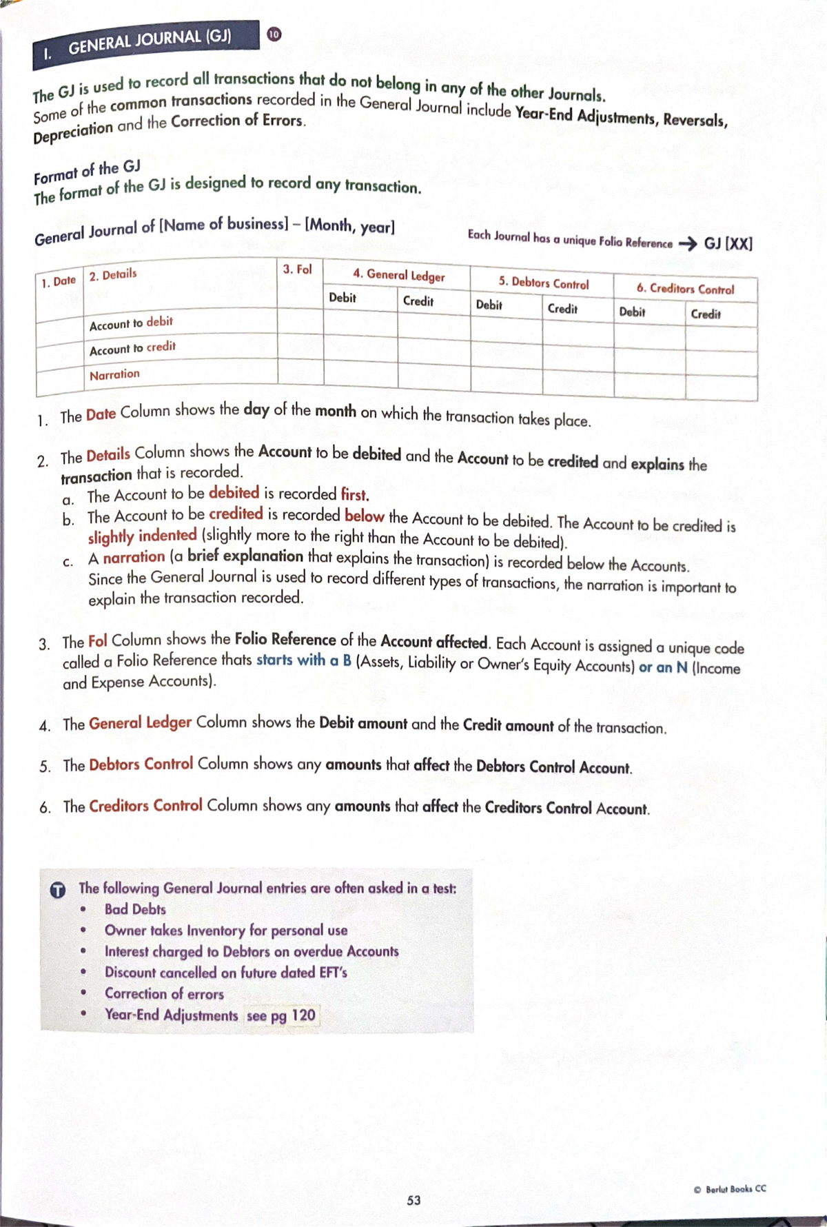 General Journal (GJ) Overview and Transaction Recording Guide - Studocu