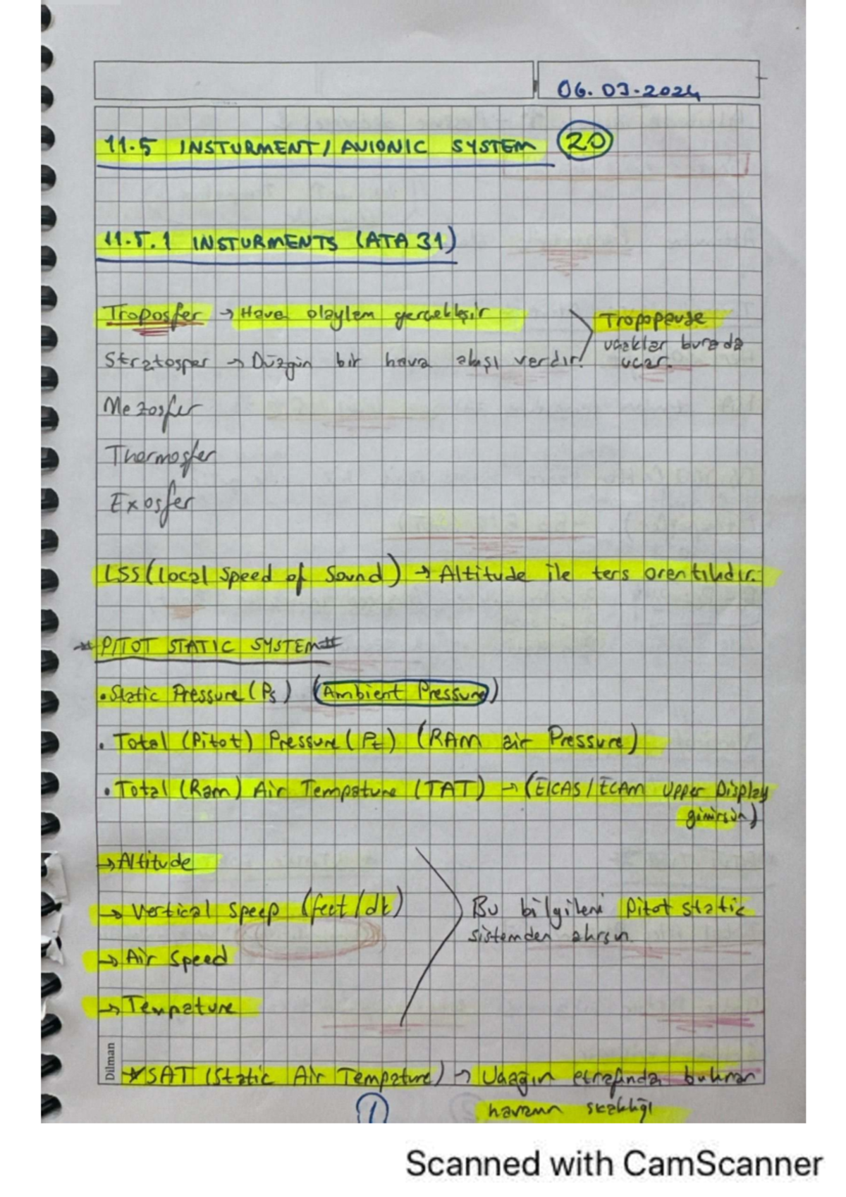 AVIONIC SYSTEMS NOTES (ATA 31) - CLASS 20 - Studocu