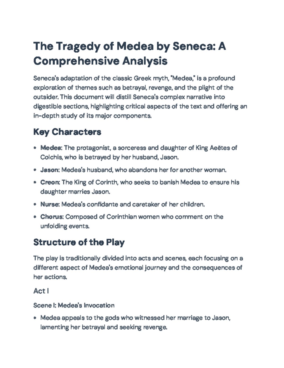 Seneca's Medea: An In-Depth Analysis of Betrayal and Revenge - The ...