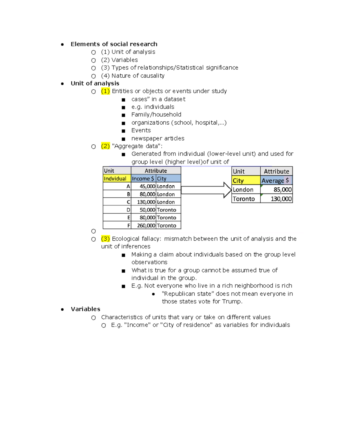 3306 Lecture 3: Key Concepts in Social Research Analysis - Studocu