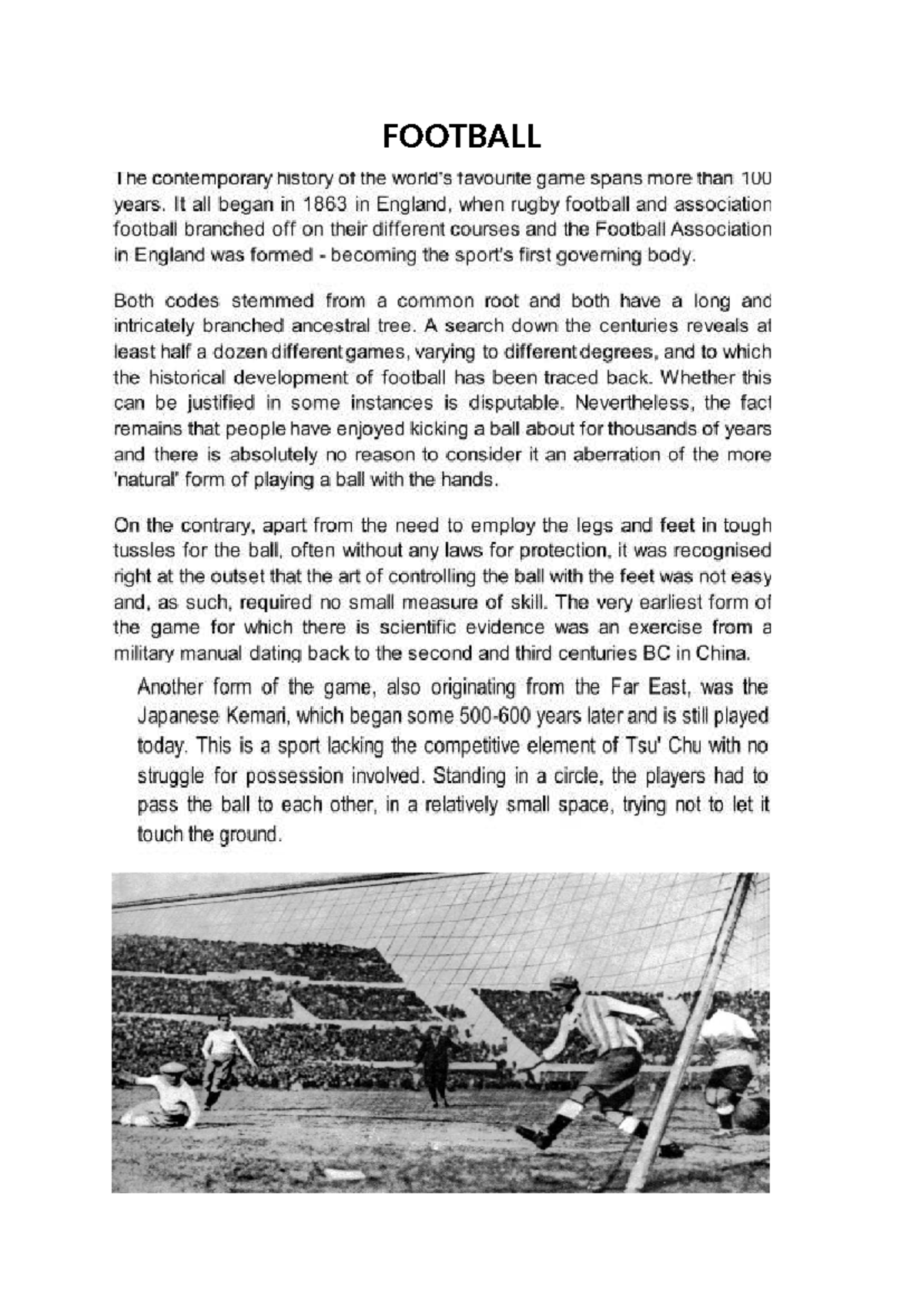 Practical 3 Football: Rules, Terminologies, and Field Diagram - Studocu