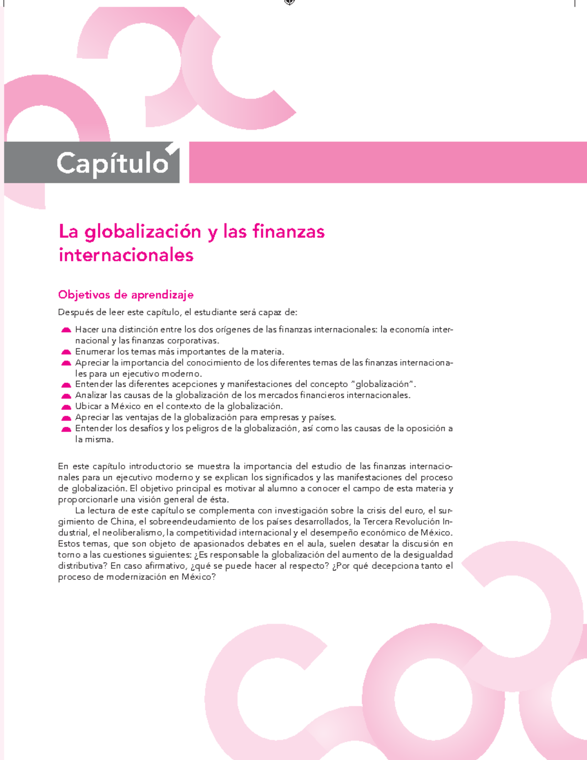 finanzas internacionales capitulo 1 - La globalización y las finanzas ...