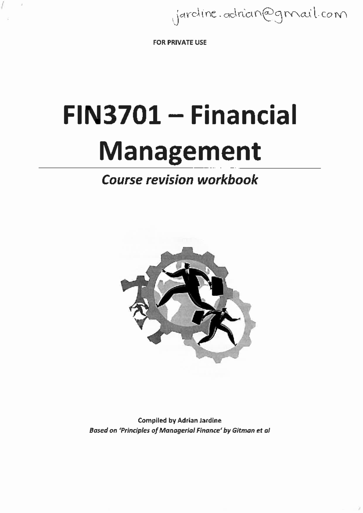 FIN3701 Financial Management Course Revision Workbook Summary - Studocu