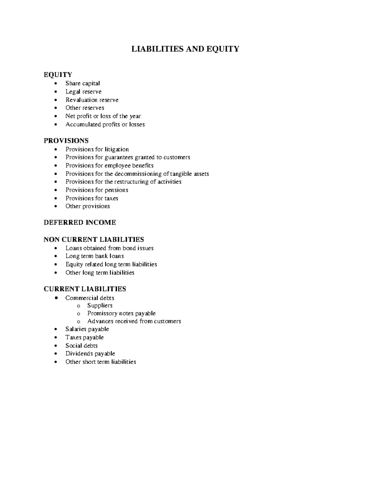 Classification of Liabilities and Equity in Financial Reporting - Studocu