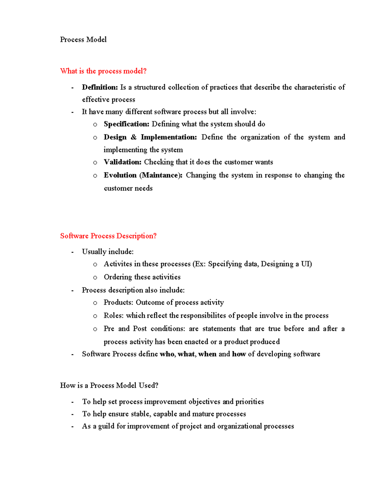 Process Model Overview: Key Concepts and Agile Development (CS101 ...