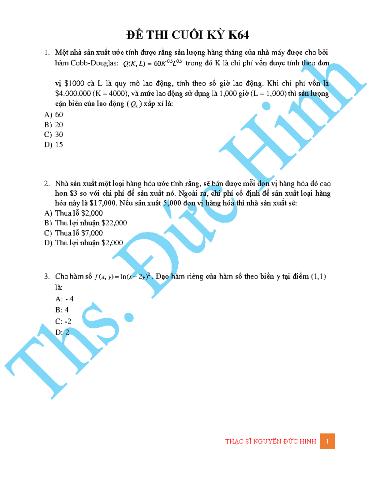 Kerry Back - Asset Pricing & Portfolio Choice Theory