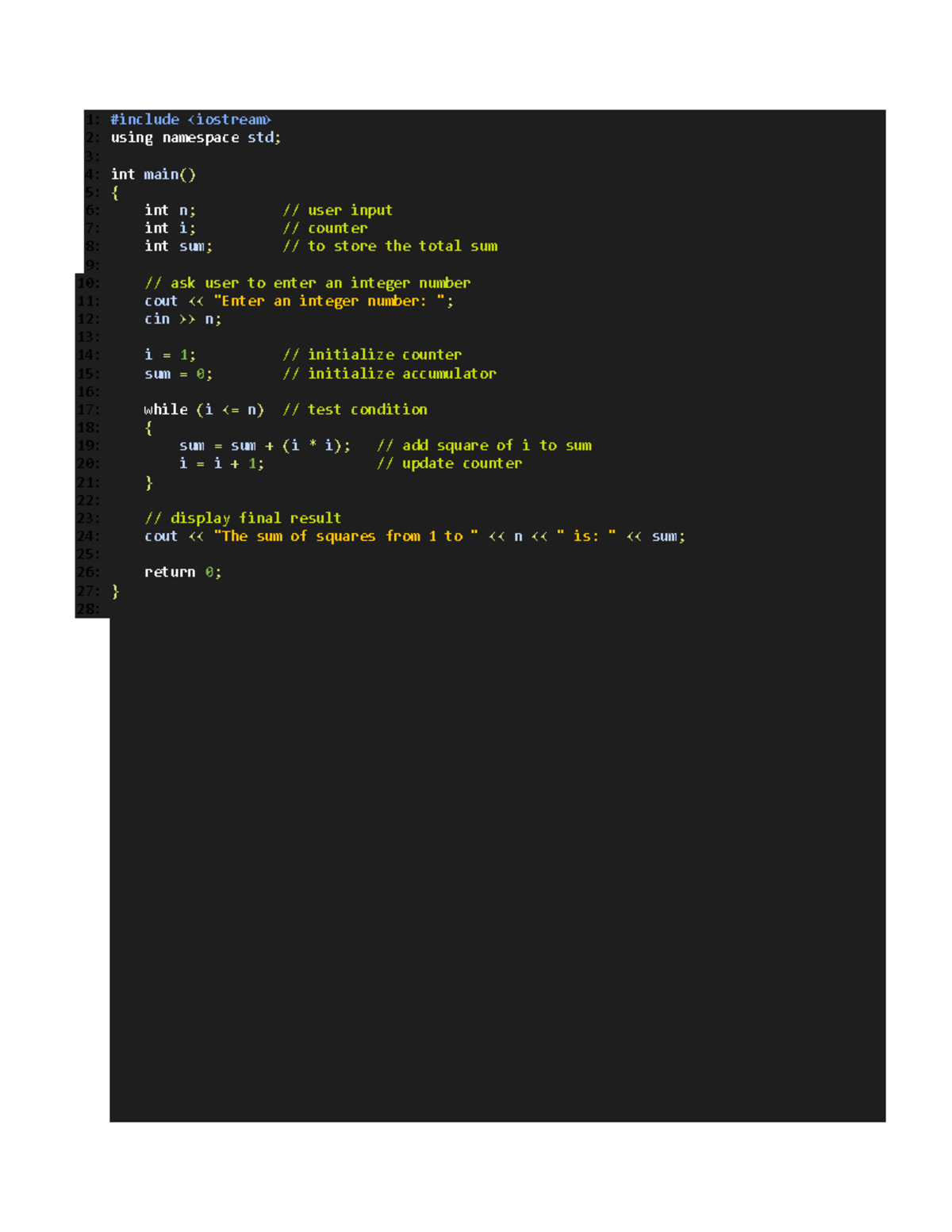 Soalan 1 -rujukan - 1: #include 2: using namespace std; 3: 4: int main ...
