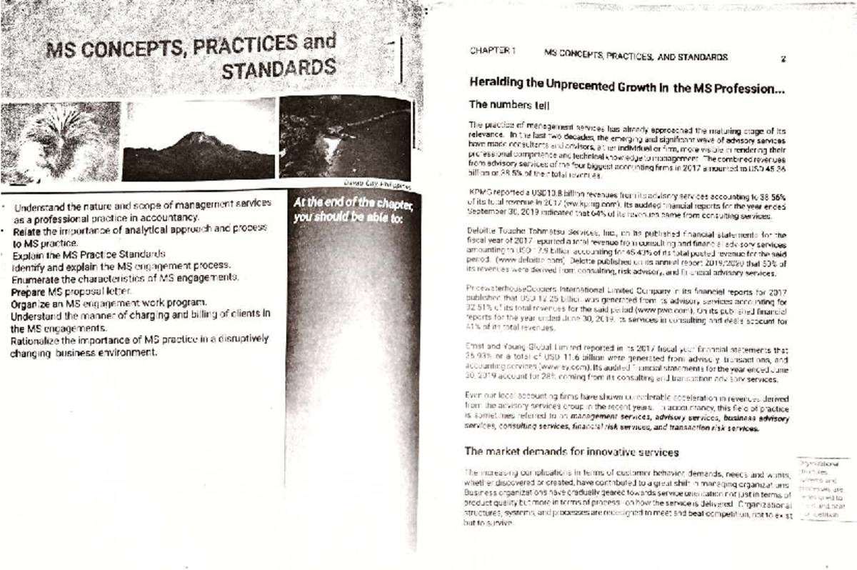 MS 101: Concepts, Practices, and Standards - Chapter 1 Overview - Studocu