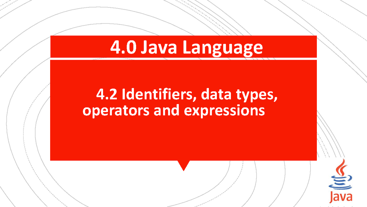 Java 4.2: Operators & Expressions Overview and Learning Outcomes - Studocu