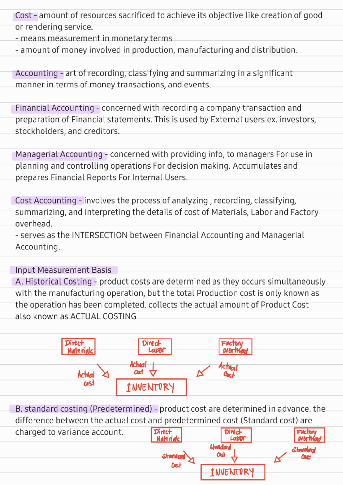Cost Accounting Overview: Concepts and Methods (240507, 150645) - Studocu