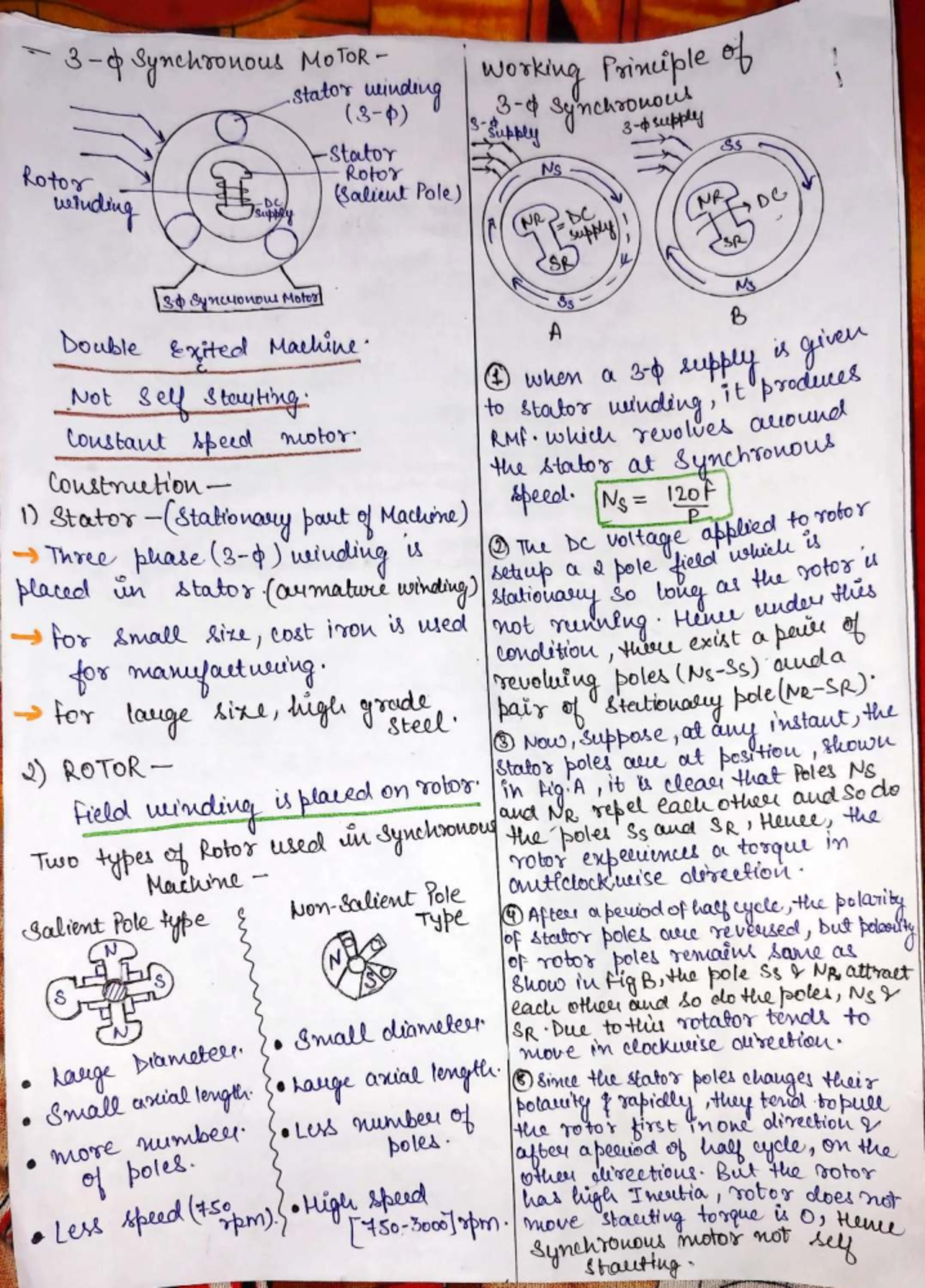 Synchronous Motor Final Exam Notes - SS 30 - Studocu