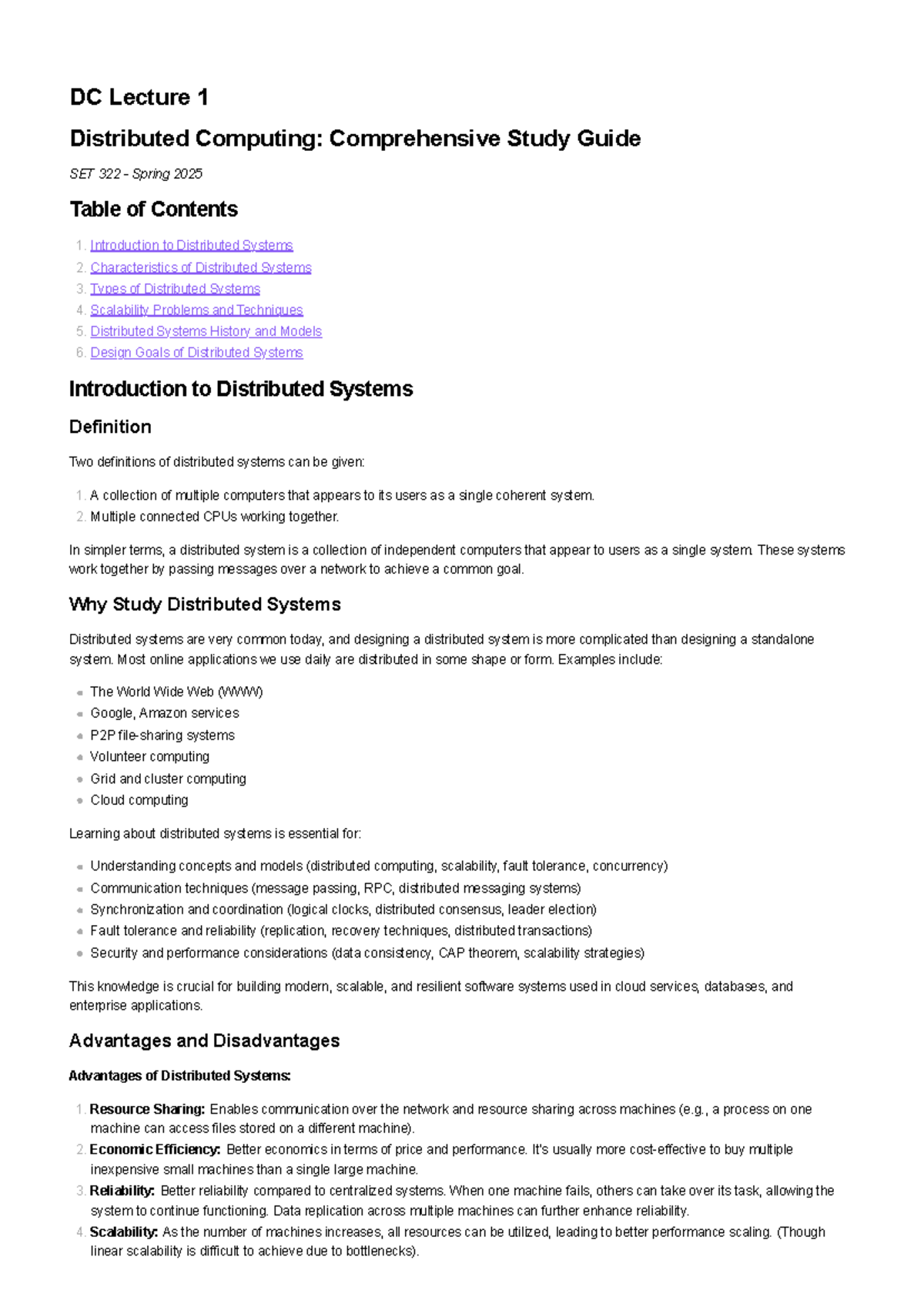 DC Lecture 1 - distiputed computer - DC Lecture 1 Distributed Computing ...
