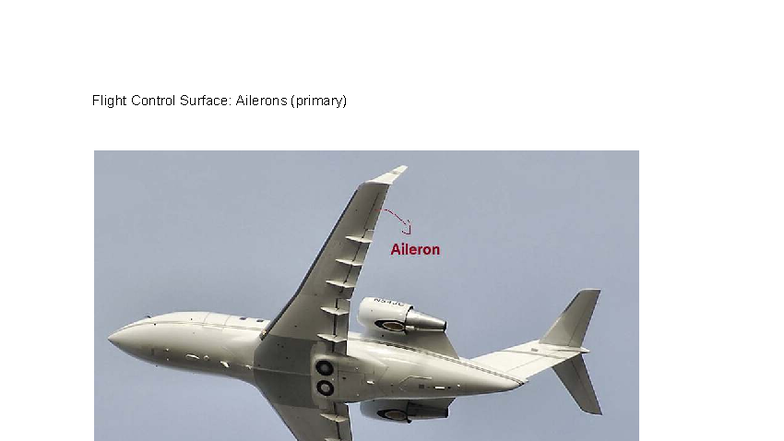 LAB C Portfolio: Flight Control Surfaces Overview for Challenger 601 ...