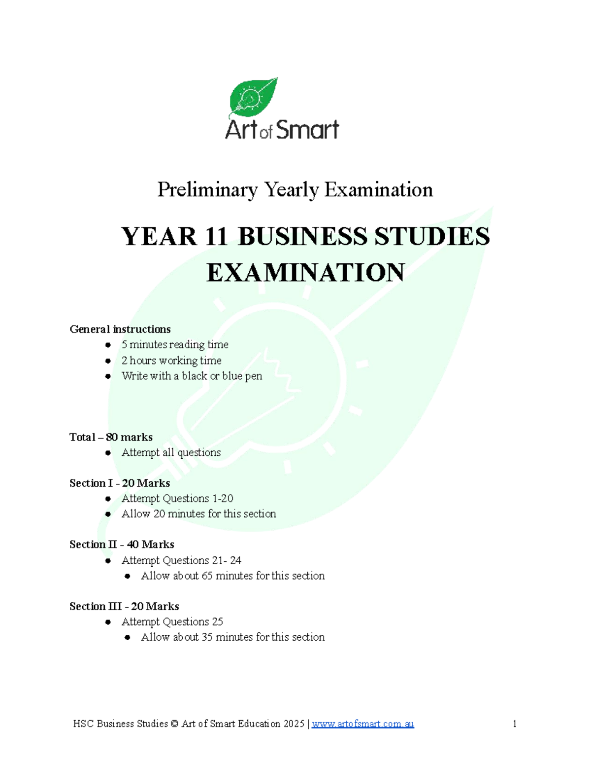 Year 11 Business Studies: Key Concepts & Exam Prep 2025 - Studocu