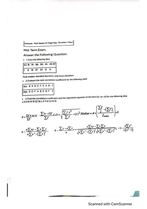 Statistical Analysis Sample Questions for BSTAT 202 - Final Exam - Studocu