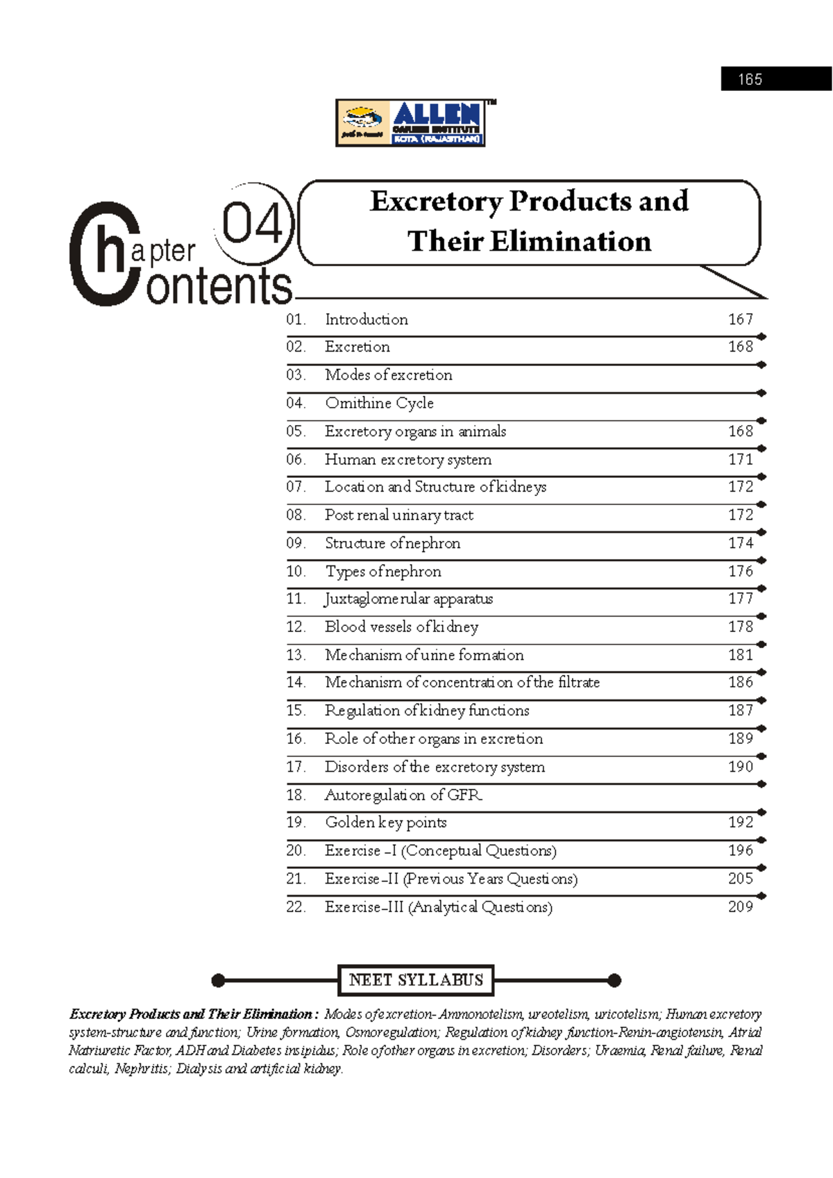 Excretory System Overview: NEET Syllabus Insights and Key Concepts ...