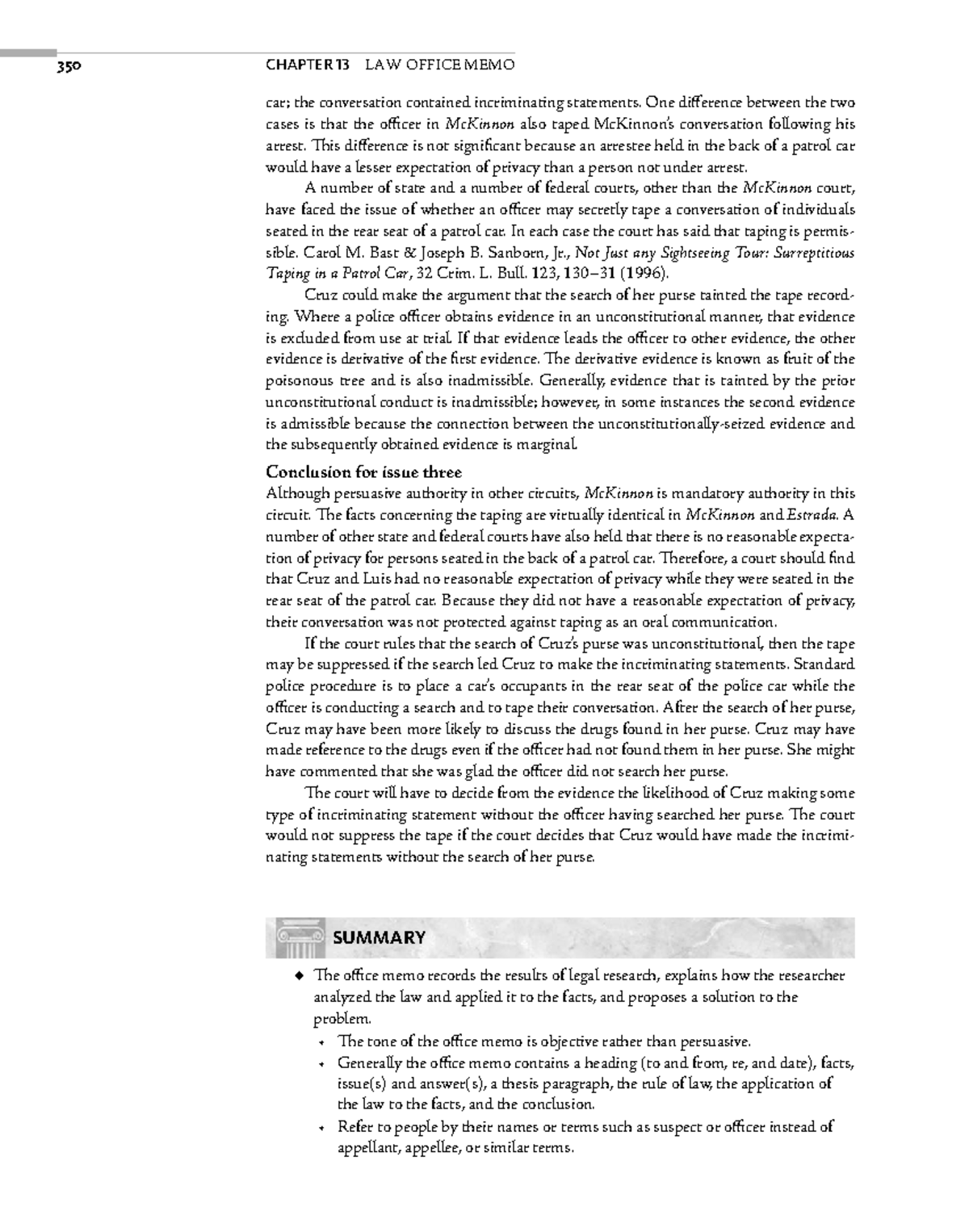 Law Office Memo Guidelines and Best Practices (Chapter 13) - Studocu