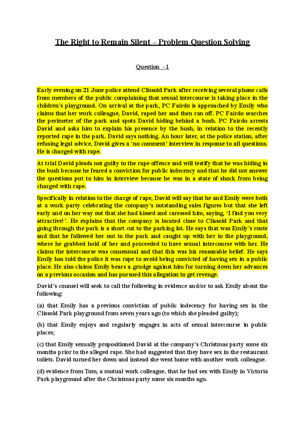 The Right to Remain Silent: Evidential Issues in Criminal Law (CJPOA ...
