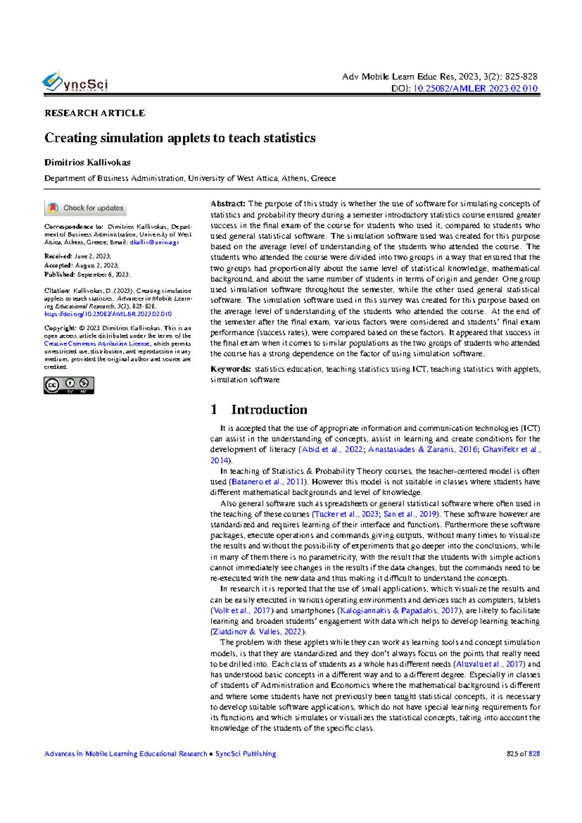 Creating Simulation Applets for Teaching Statistics in BA 101 - Studocu