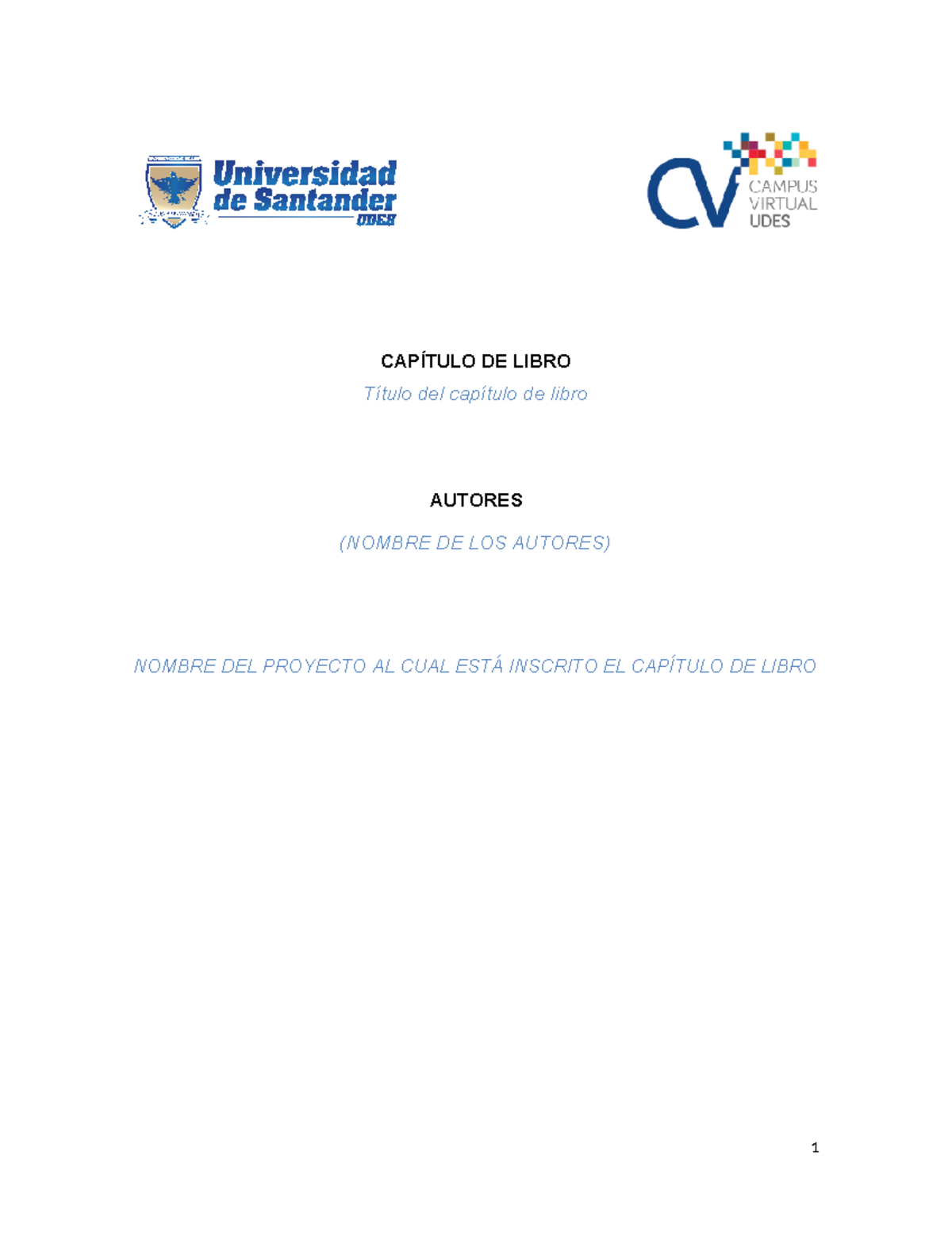 Formato producto difusion capitulo libro - CAPÍTULO DE LIBRO Título del ...