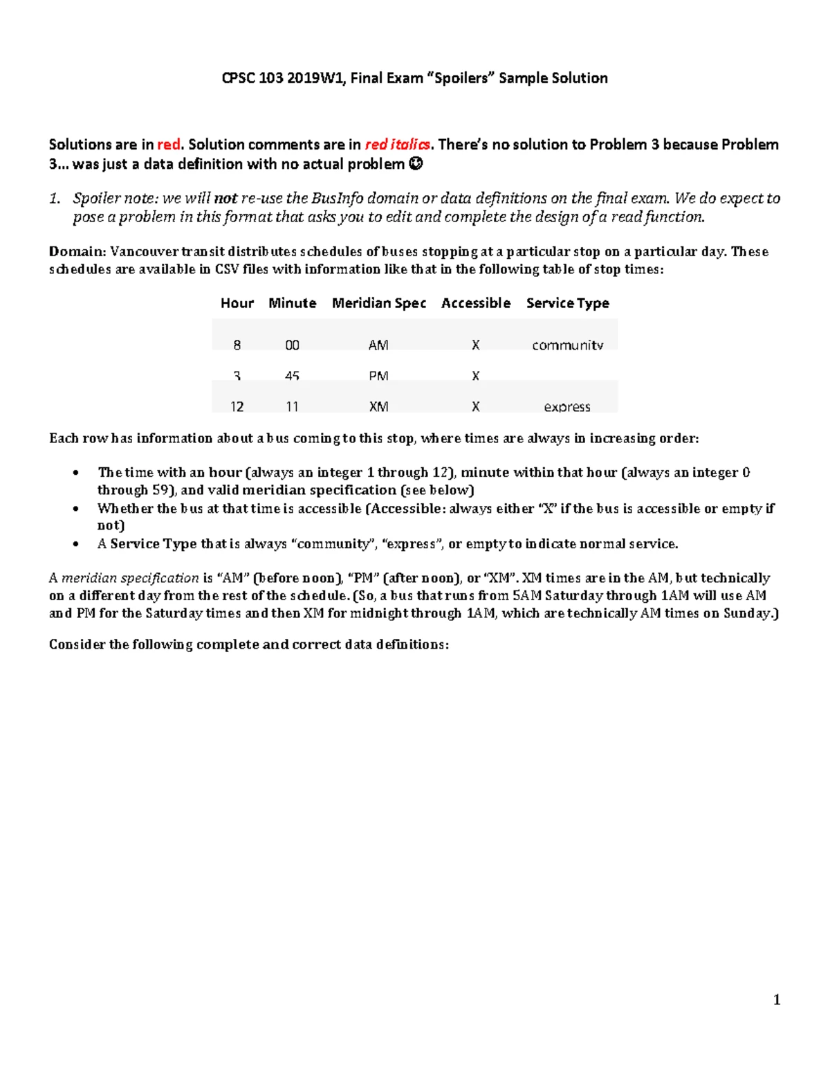 Sample Quick Sort Analysis for CMPT 125 Final Exam - CMPT 125 EXAMPLES ...