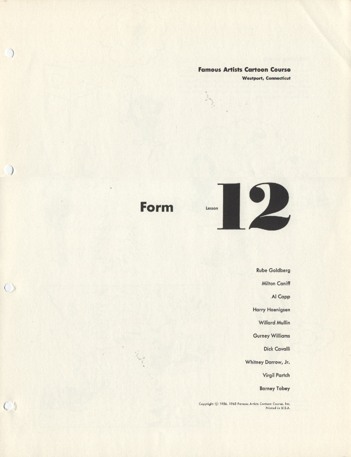 FACC 12 - Famous Artists Cartoon Course: Mastering Basic Forms in Art ...