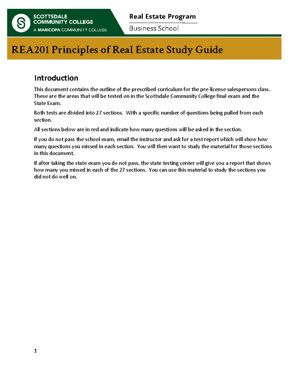 REA201 Principles of Real Estate Final Exam Study Guide - Studocu