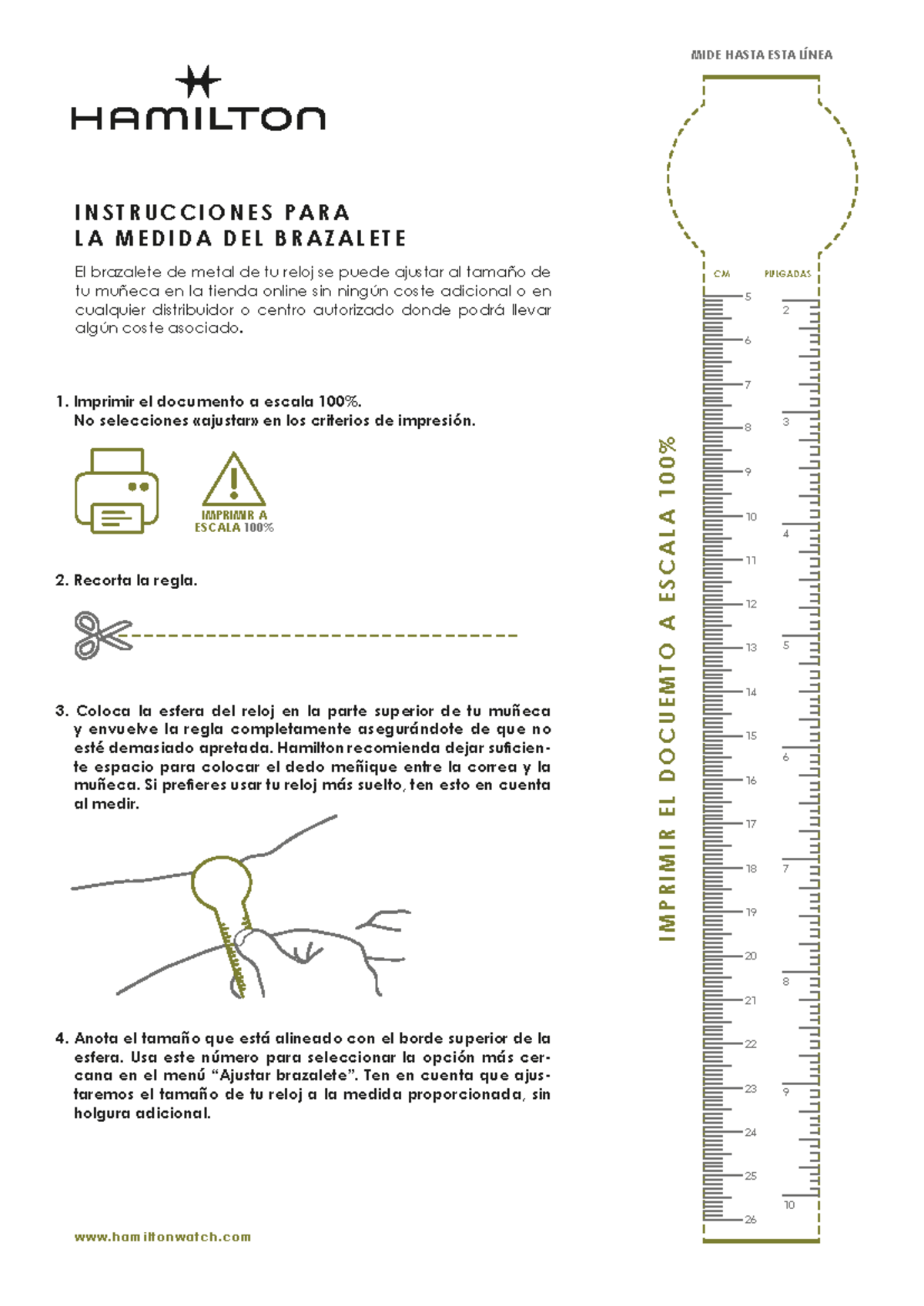 Instrucciones para Medir el Tamaño de la Muñeca - CM 5 7 3 - Studocu